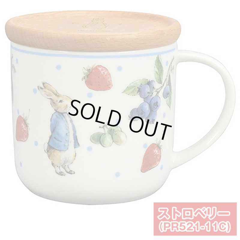 画像2: ピーターラビット木製コースター付マグカップ (2)