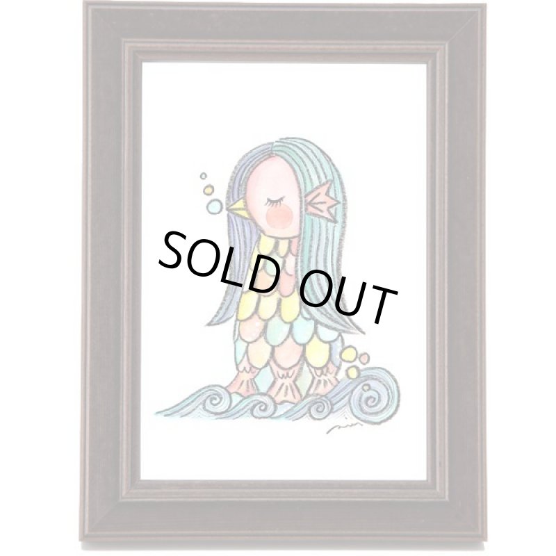 画像3: 疫病退散祈願「世界中に笑顔を広げるアーティストRIE『AMABIE』」ミニ（卓上）サイズ (3)