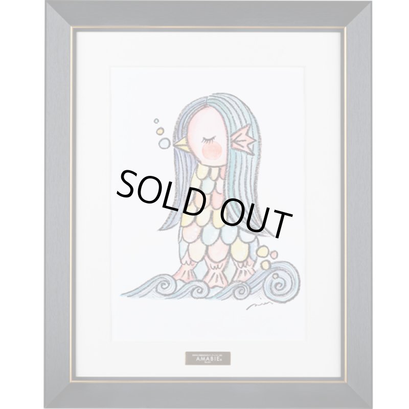 画像3: 疫病退散祈願「世界中に笑顔を広げるアーティストRIE『AMABIE』」Mサイズ (3)