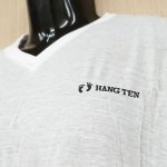 画像3: HANGTENロゴ入りインナーTシャツ３枚パック(Vネックホワイト３枚パック） (3)
