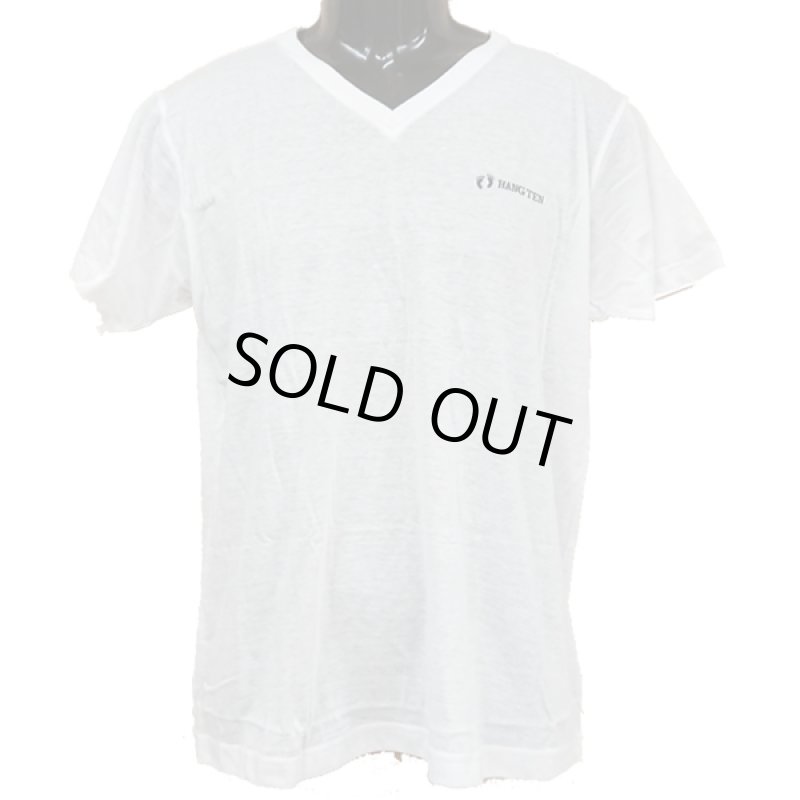 画像2: HANGTENロゴ入りインナーTシャツ3枚パック(Vネックホワイト3枚パック) (2)