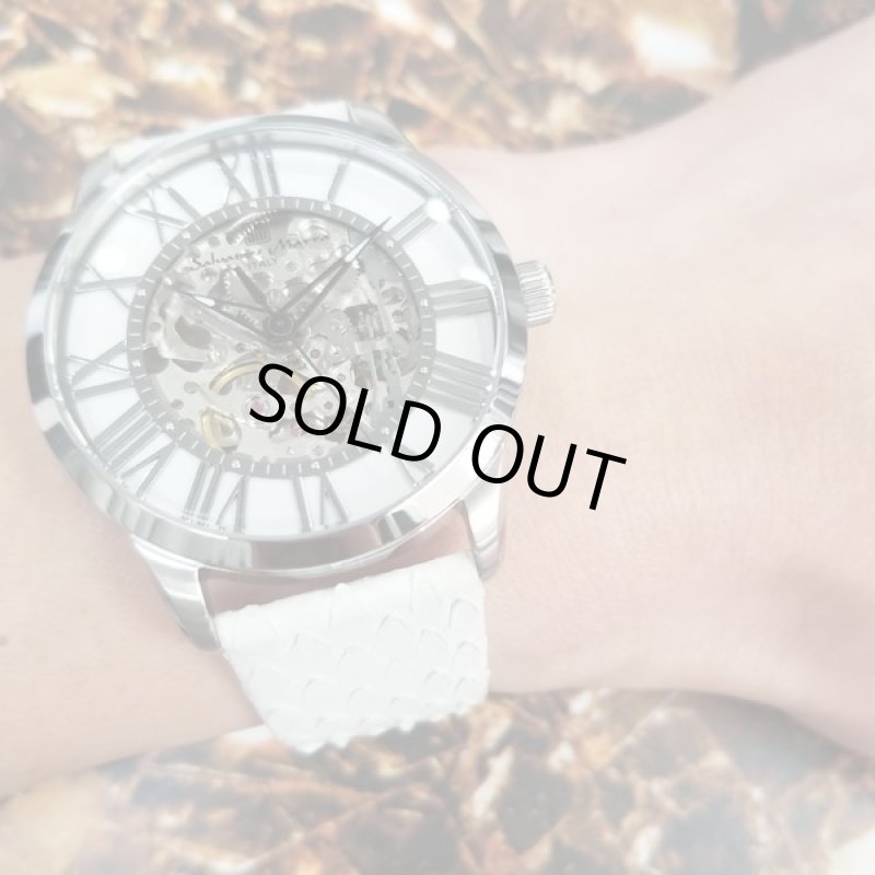 画像2: 開運白蛇ベルトSalavatore Marraサルバトーレマーラ機械式手巻き腕時計 (2)