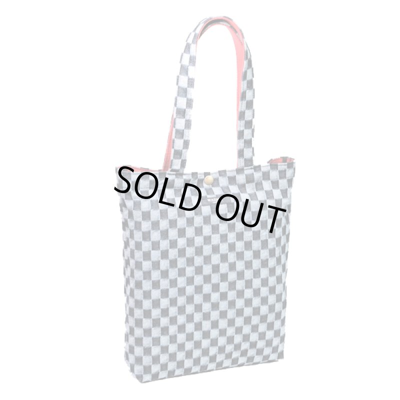 画像10: WAZABI岡山デニム立体的な市松生地トート (10)