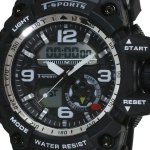 画像4: T-SPORTSティースポーツ5気圧防水アナデジウォッチ腕時計 (4)