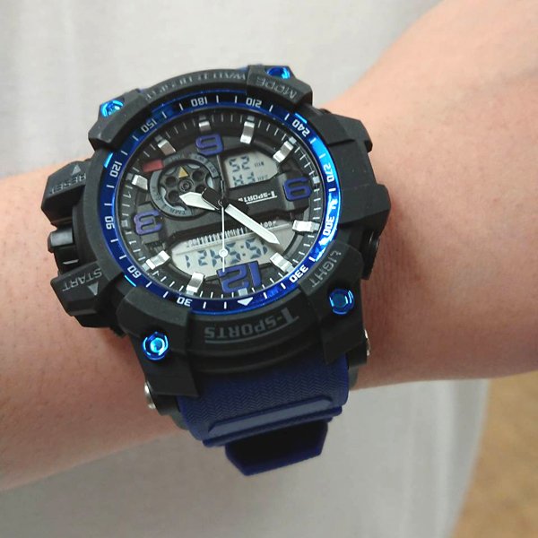 T-SPORTSティースポーツ5気圧防水アナデジウォッチ腕時計CRE-TS-AD095