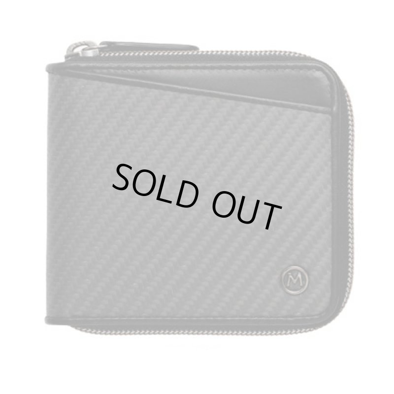 画像11: MILAGRO[ミラグロ]リアルカーボンファイバーギャルソン式コインケースラウンドZIPウォレット (11)