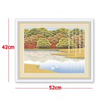 画像3: インテリアアートコレクション現代作家額絵シリーズ「湖畔紅染」竹内凛子 (3)