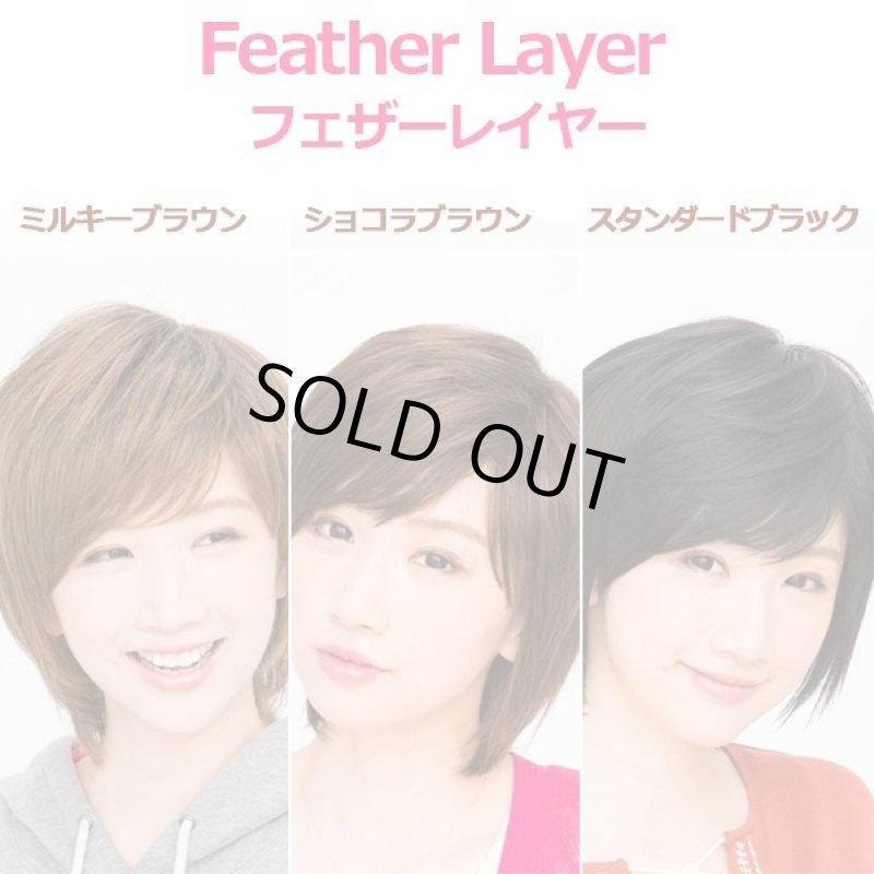画像6: レディースウィッグ「フェザーレイヤー (ミルキーブラウン)」 (6)