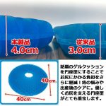 画像3: 極上弾力4cm「円座！ブルーゼロクッション」お得な2点セット  (3)