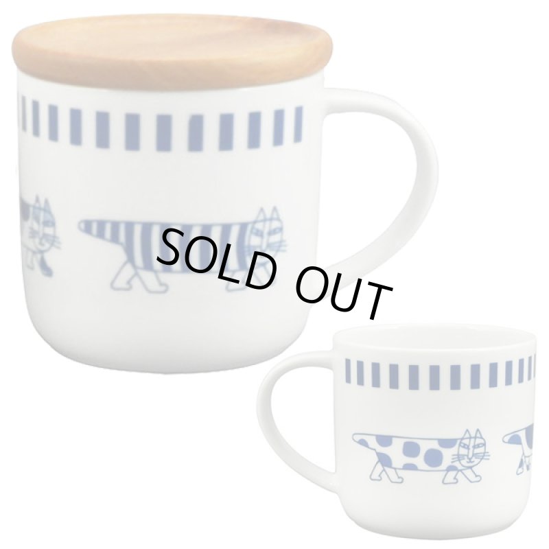 画像2: LISA LARSON(リサ・ラーソン)木製コースター付ペアマグセット (2)