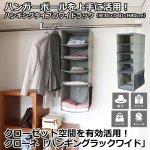 画像1: クローゼット空間を有効活用！クローネ「ハンギングラックワイド」 (1)