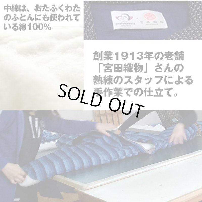 画像11: おたふくわた久留米織はんてん (11)