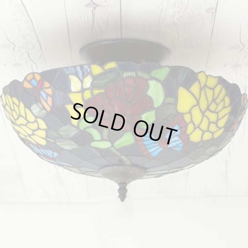 画像13: ステンドグラスVitrail(ヴィトライユ)シーリングランプ (13)