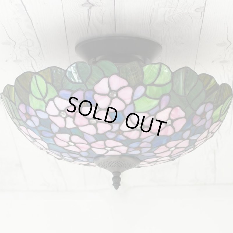 画像12: ステンドグラスVitrail(ヴィトライユ)シーリングランプ (12)