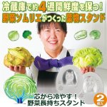 画像1: 芯から冷やす！野菜長持ちスタンド１セット(2個入） (1)