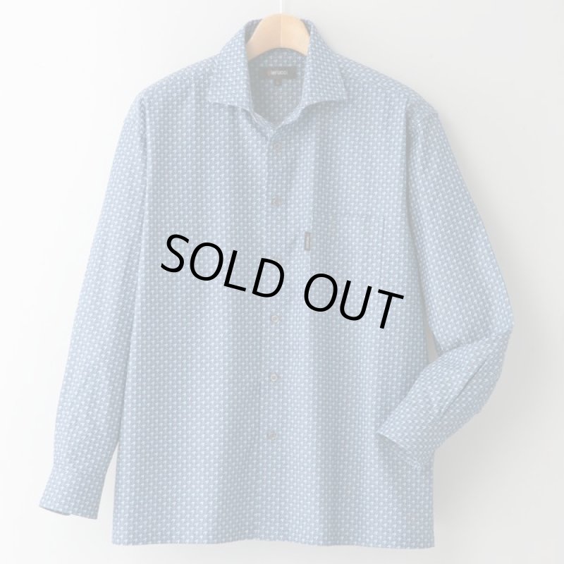 画像2: Pierucci(ピエルッチ)綿100%千鳥柄長袖シャツ2色組 (2)