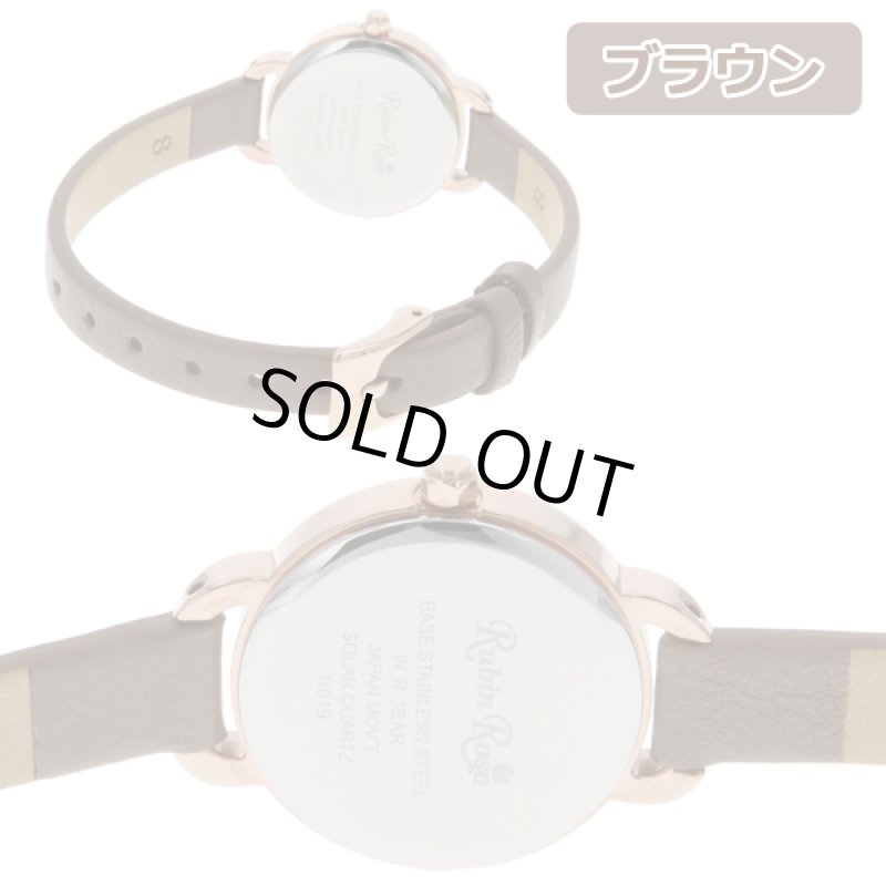 画像6: RubinRosaルビンローザソーラーチャージレディースウォッチR019 (6)