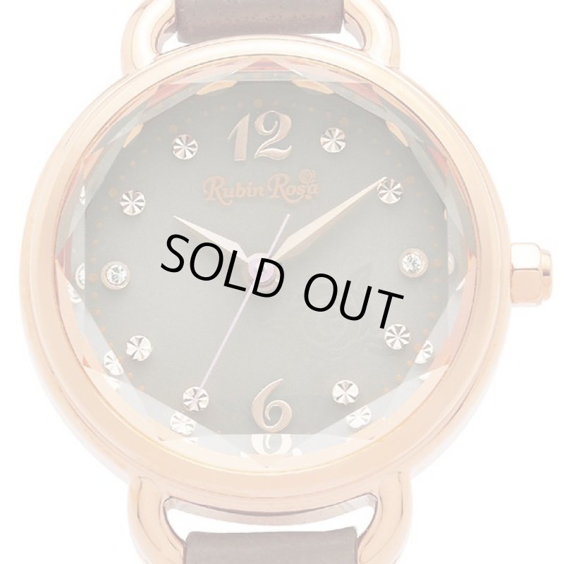 画像7: RubinRosaルビンローザソーラーチャージレディースウォッチR019 (7)