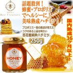 画像1: 国内熟成36ヶ月以上！プロポリス入り純粋ハチミツHONEY250g (1)