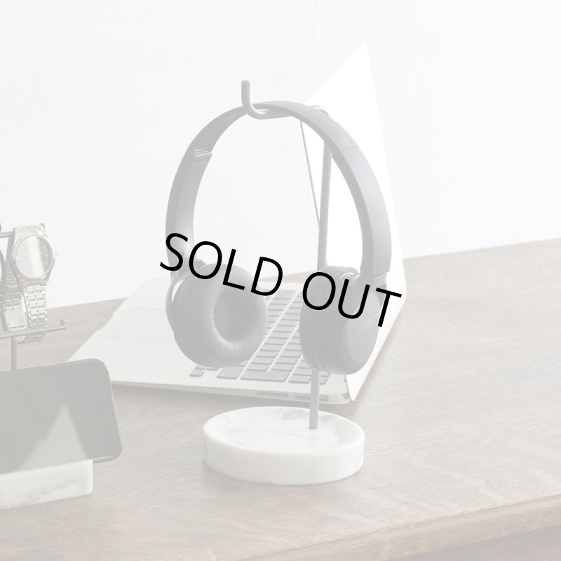 画像2: 大理石調ヘッドホンスタンド (2)