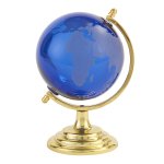 画像4: インテリアガラス地球儀ブルー (4)