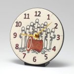 画像3: 掛置兼用ムーミン陶器製アート時計「ニョロニョロ Pottery Clock」 (3)