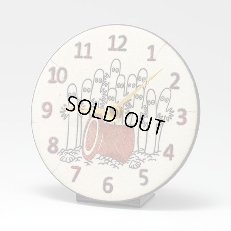 画像3: 掛置兼用ムーミン陶器製アート時計「ニョロニョロ Pottery Clock」 (3)