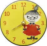 画像2: 掛置兼用ムーミン陶器製アート時計「リトルミイ Pottery Clock」 (2)