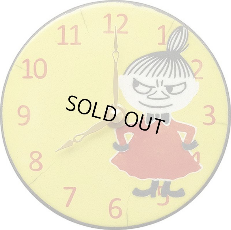 画像2: 掛置兼用ムーミン陶器製アート時計「リトルミイ Pottery Clock」 (2)