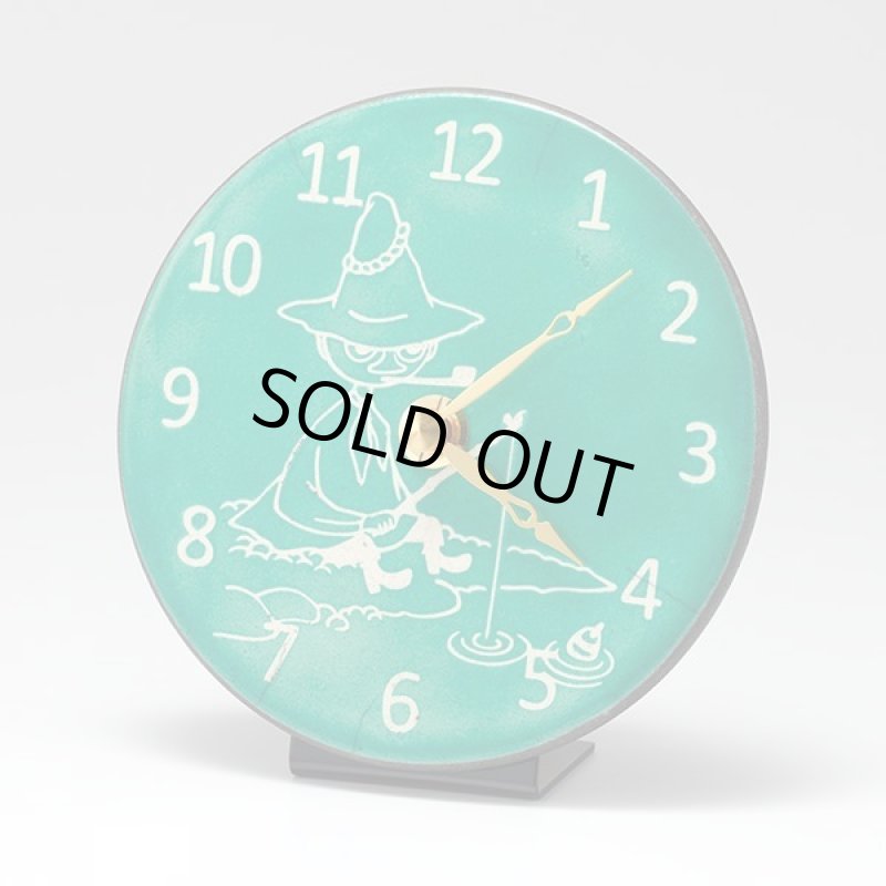画像3: 掛置兼用ムーミン陶器製アート時計「スナフキン Pottery Clock」 (3)