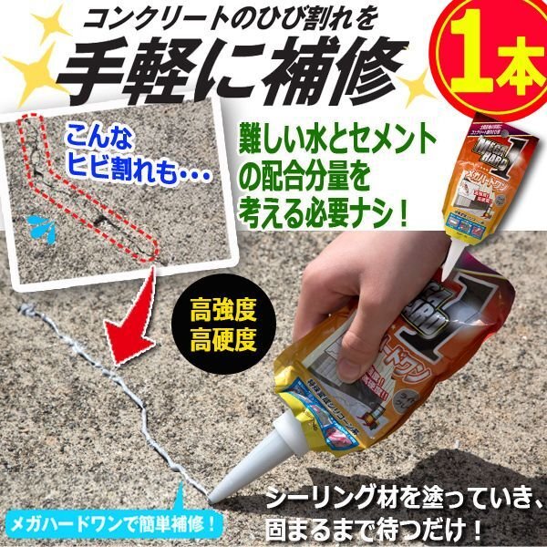 コンクリート補修材 メガハードワン 1本