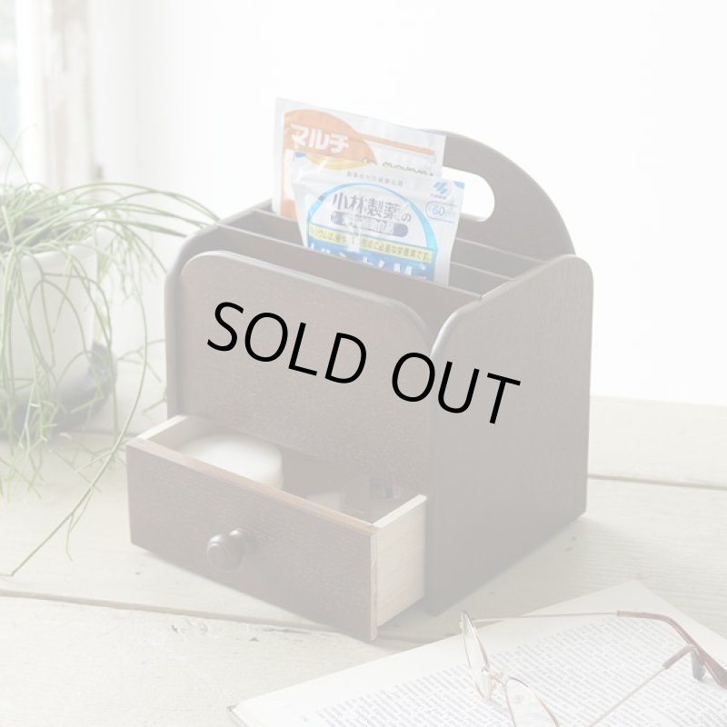 画像3: 日本製「木製サプリメントラック(薬袋ラック)」 (3)