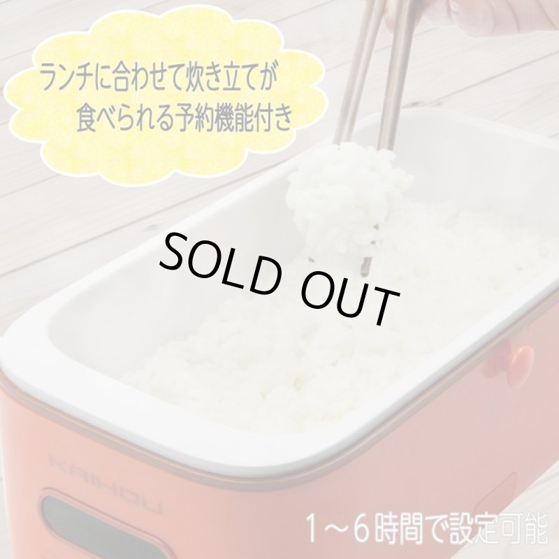 画像6: コンパクト1合早炊き弁当箱型炊飯器 (6)
