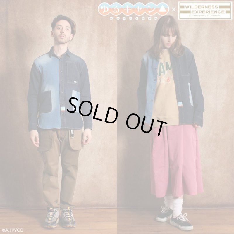 画像8: ゆるキャン△WILDERNESS EXPERIENCEコラボ3WAYスタイルデニムエプロンバッグシャツ (8)