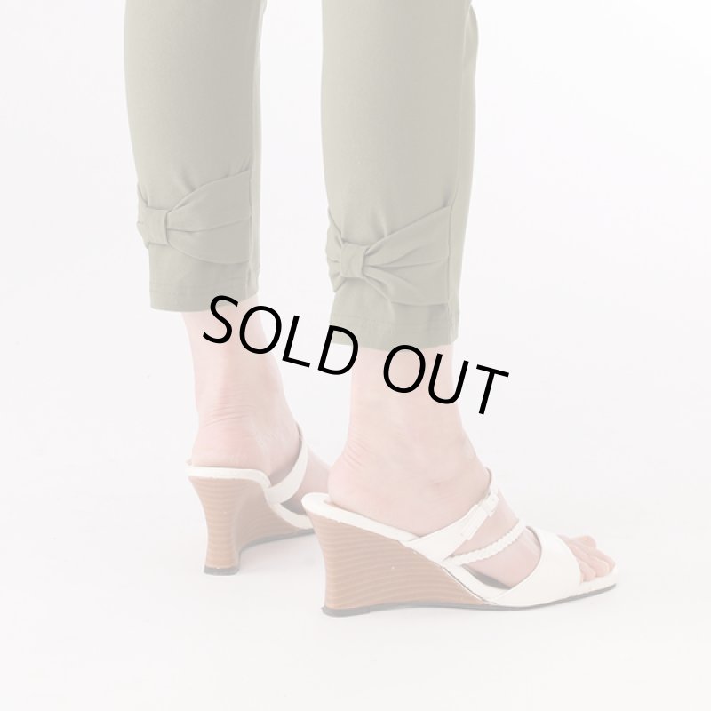 画像6: 裾リボンストレッチパンツ (6)