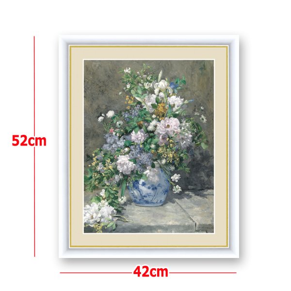 名画の世界 額絵シリーズ「春のブーケ」ピエール＝オーギュスト