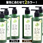 画像4: 色づき・色味に自信！退色防止アップ！ガゴメ昆布白髪染めヘアカラートリートメント240ml[3ボトル] (4)