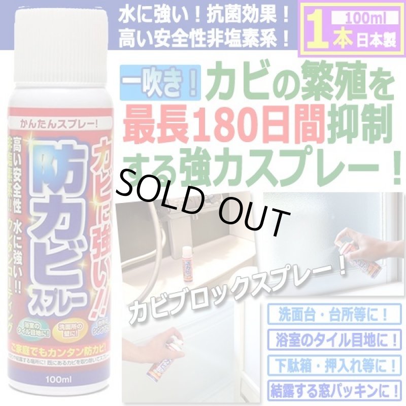 画像1: 水に流されにくい！最長180日間抑制！防カビスプレー100ml[1本] (1)