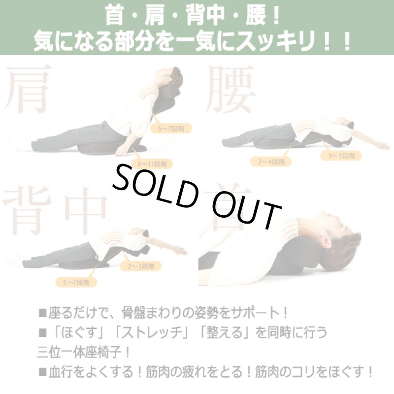 画像8: ほぐす!ストレッチ!整える!vivalanceカラダスッキリ座椅子HOGUURE(ホグーレ) (8)