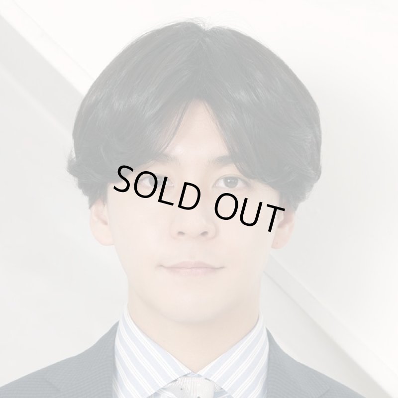 画像4: メンズウィッグ「ニュアンスセンターパート(スタンダードブラック)」 (4)