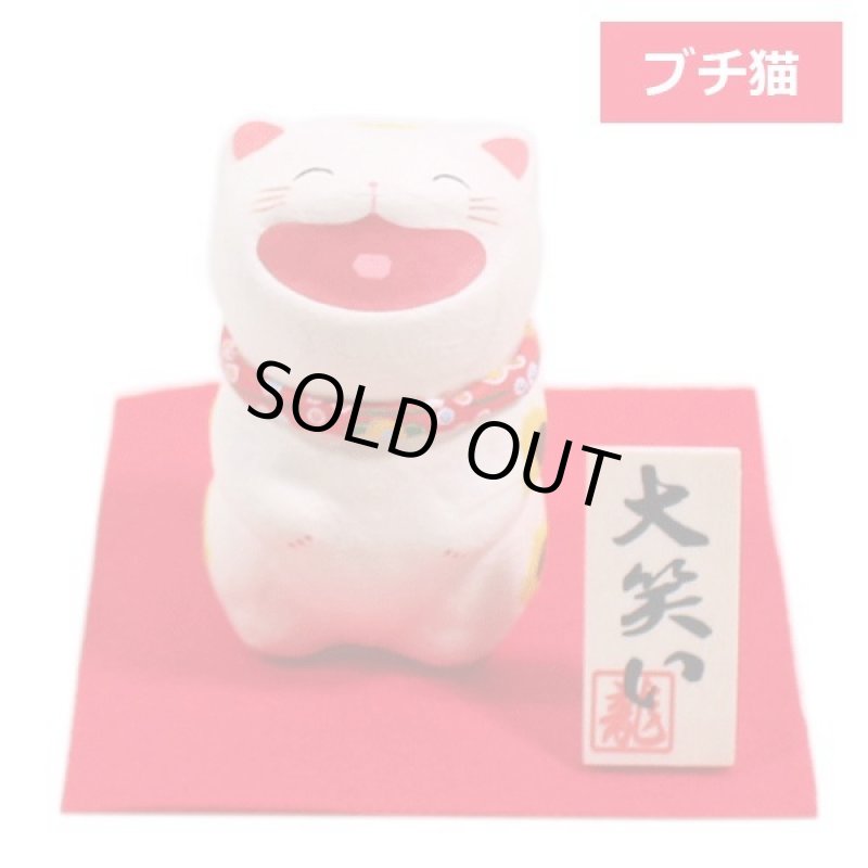 画像9: 開運祈願! ちぎり和紙「大笑い猫(立)」 (9)