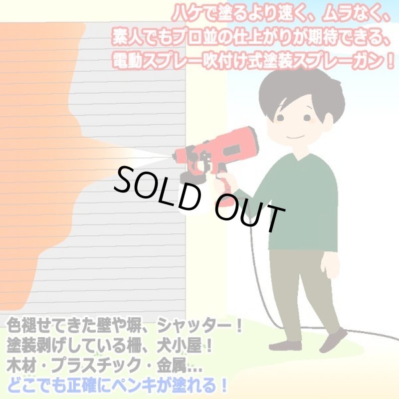 画像2: 水性・油性塗料OK!ムラなく速く塗れる電動ペインタースプレーガン (2)
