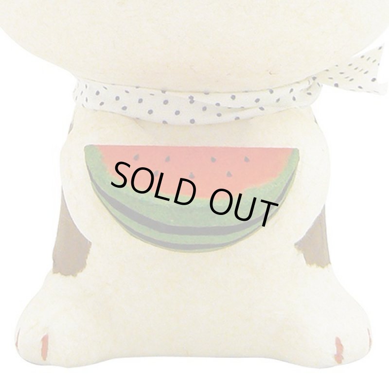 画像5: 卓上和のインテリア小物「ちぎり和紙 幸せ多良福スイカねこ」 (5)