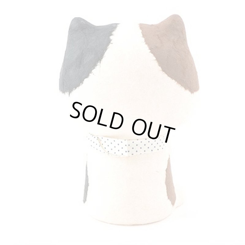 画像3: 卓上和のインテリア小物「ちぎり和紙 幸せ多良福スイカねこ」 (3)