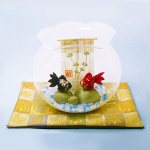 画像2: 卓上和のインテリア小物「金魚鉢 涼飾り」 (2)