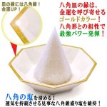 画像2: 湿気を吸収して形状維持が続く！珪藻土の八角開運盛り塩セット (2)