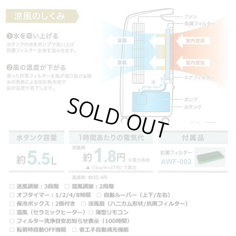画像8: 温冷風扇「ホット＆クールMoist」 (8)