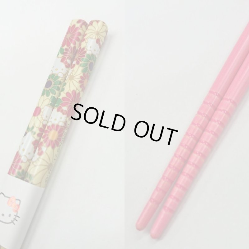 画像6: 和柄ハローキティ塗り箸5本セット (6)