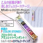 画像1: セブンストーン ブロックバーアミュレットSILVERペンダント (1)