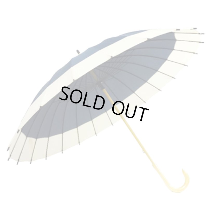 画像11: 24本骨和傘「蛇の目風色彩モダン配色」 (11)